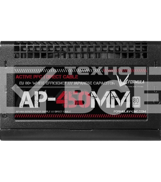 Блок питания Aerocool / Formula ATX 450W AP-450ММ 80 PLUS WHITE (20+4pin) APFC 120mm fan 6xSATA RTL