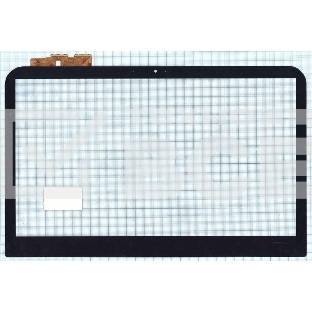 Сенсорное стекло (тачскрин) для Dell Inspiron 14R-3421, черное с рамкой
