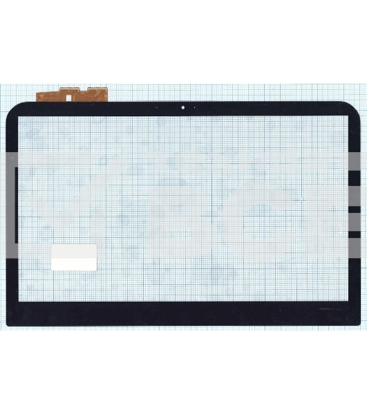 Сенсорное стекло (тачскрин) для Dell Inspiron 14R-3421, черное с рамкой
