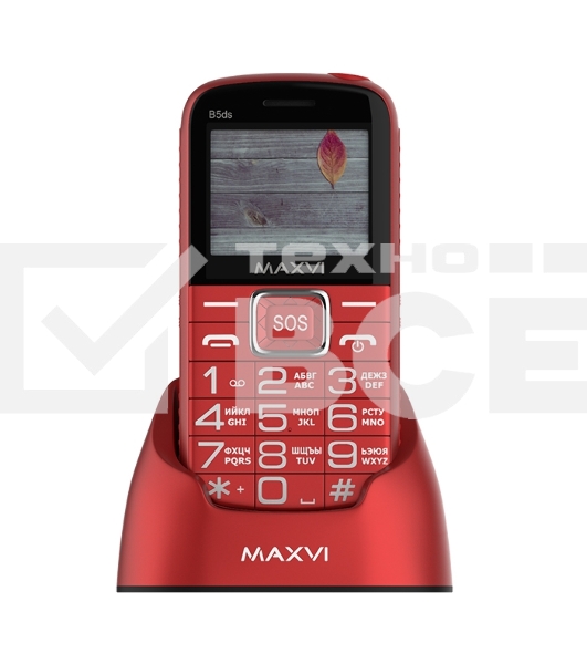 Мобильный телефон Maxvi B5ds красный