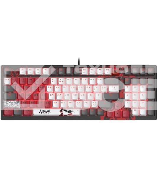 Клавиатура A4Tech Bloody S98 Naraka BLMS Plus проводная, USB Type-A, чёрный/красный