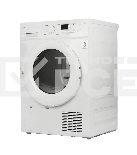 Сушильная машина CENTEK CT-1990 белый, 8 кг, сушка - конденсационная (тепловой насос), программ - 16, 59.5 x 84.5 x 60 см