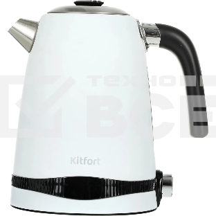 Чайник электрический Kitfort KT-6121-2 1.7л. 2200Вт белый (корпус: нержавеющая сталь/пластик)