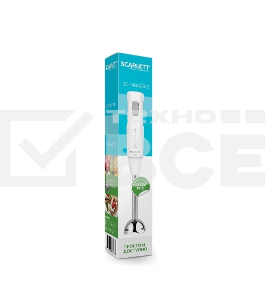 Блендер Scarlett SC-HB42S13 белый