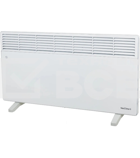 Конвектор Neoclima Comforte T2.5 ЭВНА-2,5/230С2белый, 2500 Вт, 25 м2, термостат