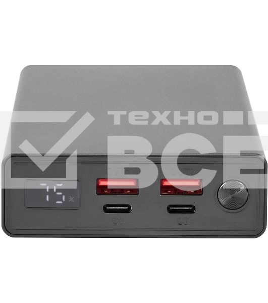Портативный аккумулятор Digma DGPD100WA 20000mAh QC3.0/PD3.0 100W 5A 2xUSB-A/2xUSB-C черный