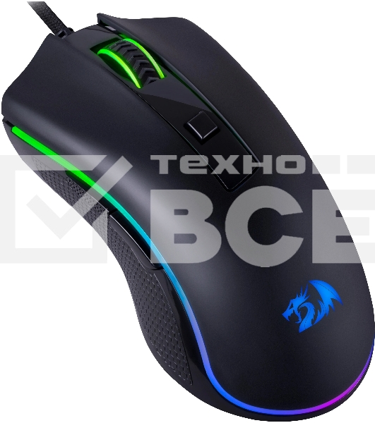 Мышь проводная Redragon Cypher 72075, черный, 12800 dpi, USB, кнопки - 7