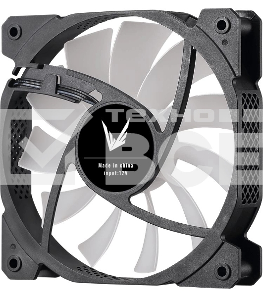 Вентилятор для корпуса Aerocool/Formula Cosmic 14BK FR RGb черный, 140 мм, 1100 об/мин, 22.3 дБ, 4 pin