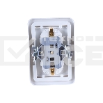 Розетка 2-м CLASSICO защ. шторки с заземл. 2128x бел. ASD / IN HOME 4690612000985, фото6