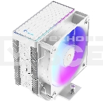 Кулер для процессора Ocypus Gamma A40 WH ARGB Gamma-A40-WH1AAWN00X-GL белый 100мм алюминий+медь 29,5db 4-pin 200W 133мм, фото 1
