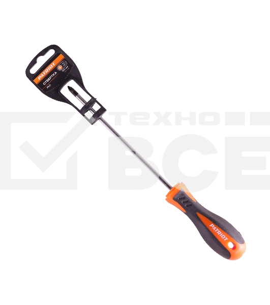 Отвертка Patriot PH1x150, CR-V,магнитная, 2-х компонентная рукоятка