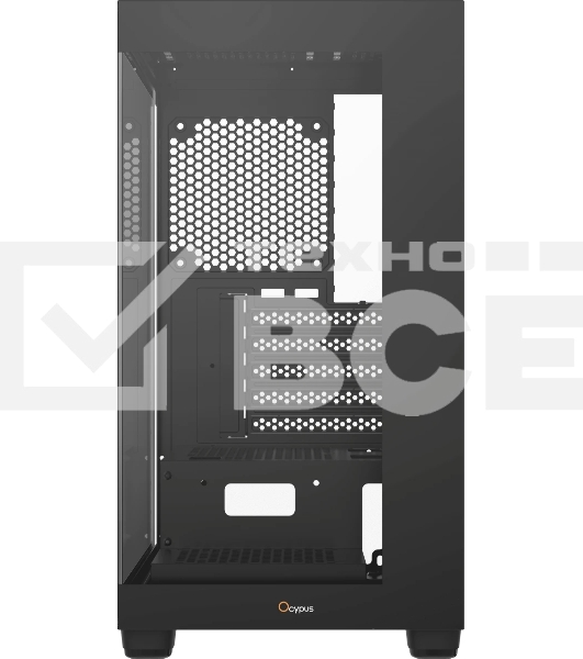 Компьютерный корпус Ocypus Gaммa C52 BK mATX/win/black/no PSU/Tempered Glass