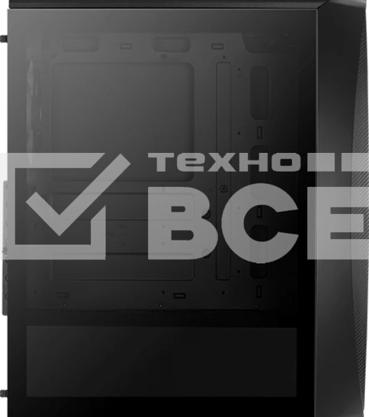 Компьютерный корпус Aerocool/Formula Aero One Eclipse-G-BK-v1 черный без БП ATX 4x120мм 2xUSB 3.0 audio