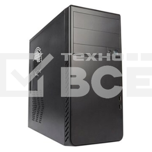 Компьютерный корпус MidiTower Powerman ES861 черный PM-450ATX 4*USB 2.0 Audio mATX