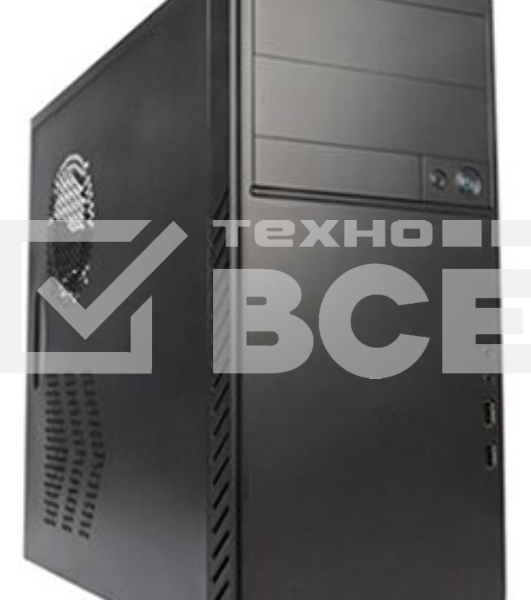 Компьютерный корпус MidiTower Powerman ES861 черный PM-450ATX 4*USB 2.0 Audio mATX