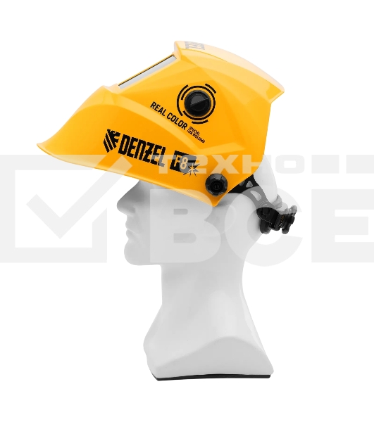 Щиток защитный лицевой (маска сварщика) Denzel F8, см. окно 100х50, Real Color, DIN 4-8/9-13