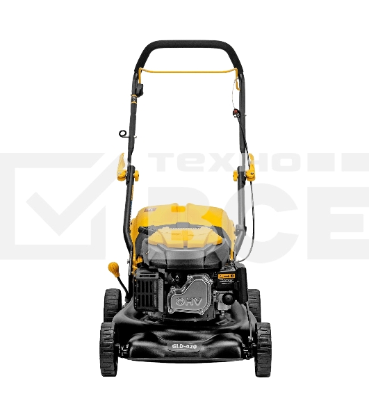 Газонокосилка бензиновая Denzel GLD-420, 146 см3,шир 42 см,40 л 58805