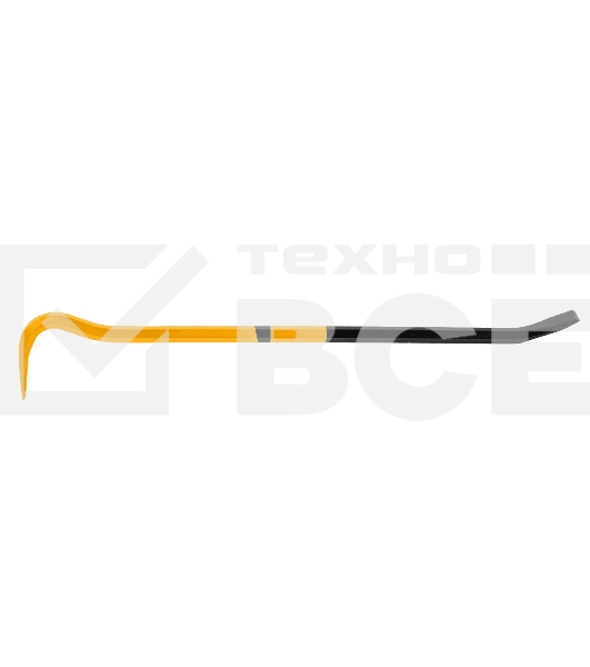 Лом-гвоздодер Denzel 600 мм, шестигранный 16 мм, окрашенный, сталь 65