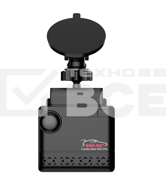 Видеорегистратор Sho-Me Combo MINI WIFI Pro, 2304x1296, 2.31', GPS/ГЛОНАСС, Wi-Fi, G-сенсор, датчик движения, GPS-информатор