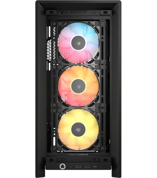 Корпус Corsair Frame 4000D RS ARGB Black, Midi-Tower, чёрный, 3 x 120 мм