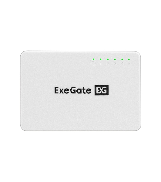 Коммутатор ExeGate EDGS-1005С, 5×1 Гбит/с, неуправляемый