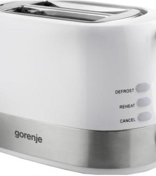 Тостер Gorenje T850WE белый, 720 Вт, 2 слота