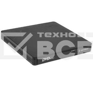 Оптический привод внешний с интерфейсом USB Gembird DVD-USB-03 пластик, черный