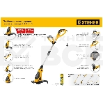 Триммер сетевой STEHER 600 Вт , ш/с 33 см, фото4