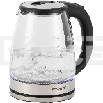 Чайник электрический Starwind SKG4777 1.8л. 2000Вт черный/прозрачный (корпус: стекло), фото 1