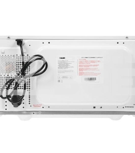 Микроволновая печь BBK 25MWS970TWB белый, 25 л, 900 Вт, поворотный механизм/кнопки