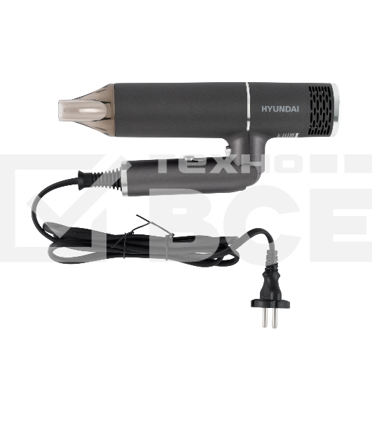 Фен Hyundai H-HD0765 1200Вт графит/хром