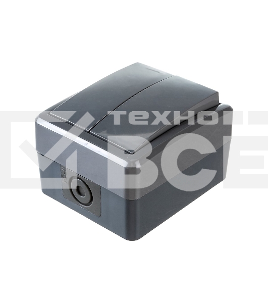 Выключатель двойной IP54, 10АХ-250В, 11-1404-03, ОУ, Эксперт, серый (16/160/2560) Б0020676 ЭРА