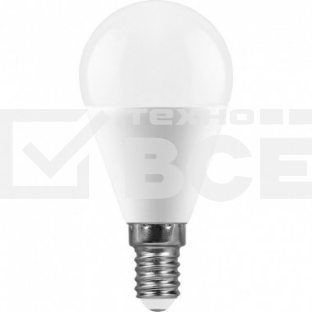 Лампа светодиодная FERON LB-950 (38103) 13 вт Е14 дневной матовый шар