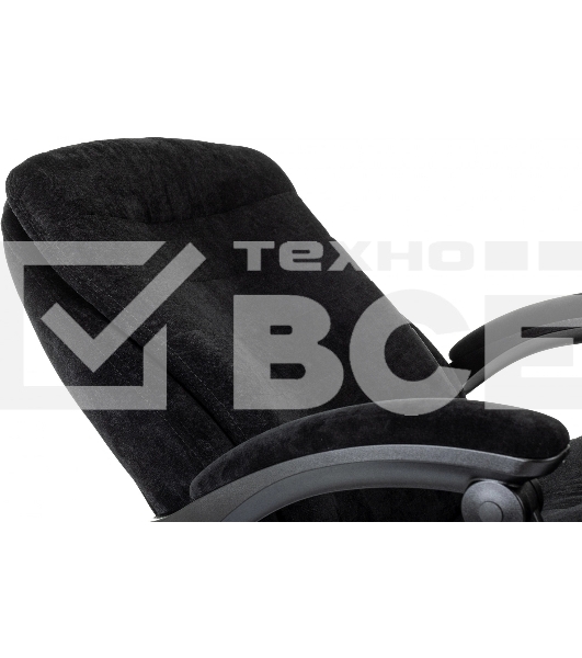 Кресло руководителя Бюрократ T-9950MSG-F Fabric черный Light-20, крестов. пластик, подст. для ног