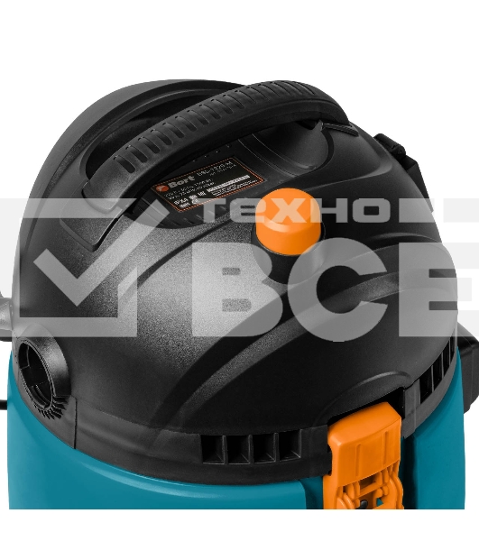 Строительный пылесос Bort BSS-1220-M (93417814) синий, 270/1200 Вт, уборка сухая/влажная, пылесборник мешок/контейнер, 20 л