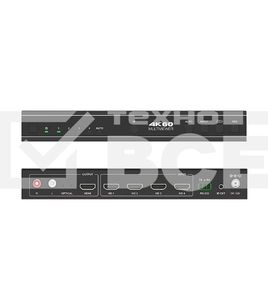 Коммутатор бесподрывный Infobit iSwitch 401MV 4K60 4x1 с многооконными функциями