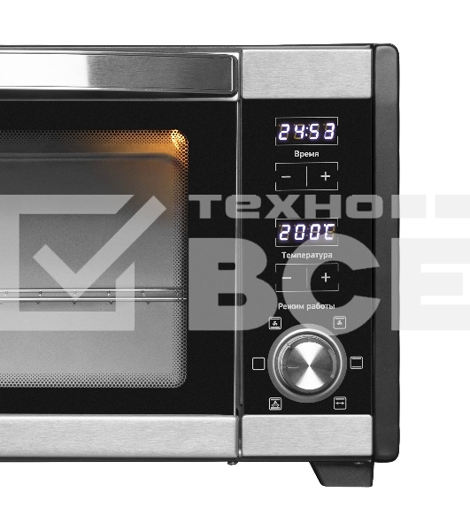 Мини-печь BBK OE3081D черный/нерж сталь
