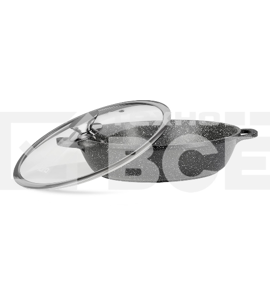 Сотейник Lara LR02-213 4.8 л, 32 см, литой алюминий, с крышкой