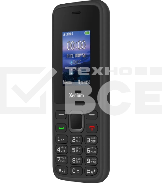 Мобильный телефон Xenium X175 черный моноблок 2Sim 1.8' 128x160 Nucleus GSM900/1800 MP3 FM