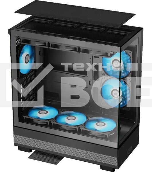 Корпус PcCooler C3Q500 BK черный без БП ATX 9x120мм 5x140мм 2xUSB3.0 audio bott PSU