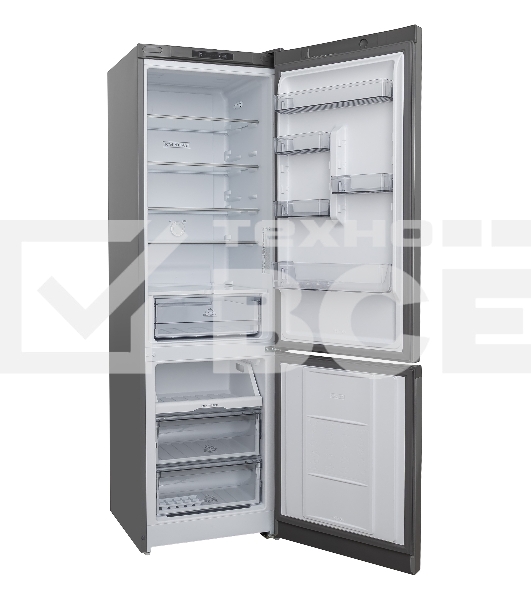 Холодильник Hotpoint HT 5200 C MX мраморный двухкамерный, 240/83л, морозилка снизу, No Frost