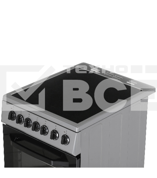 Плита электрическая Beko FFSE57114GS серебристый, конфорок 4 шт, духовка 55 л, 50 см x 85 см x 60 см