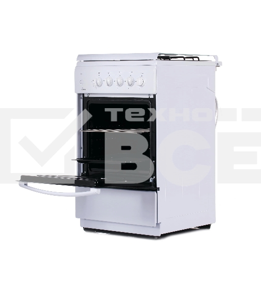 Газовая плита Flama FG 2411 W белый, конфорок 4 шт, духовка 50 л, 50 см x 85 см x 60 см