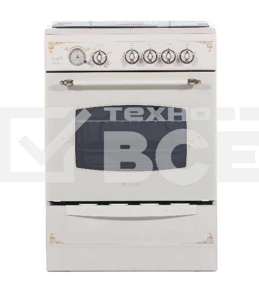 Плита газовая Gefest ПГ 6100-03 0279 бежевый, конфорок 4 шт, духовка 52 л, 60 см x 85 см x 60 см