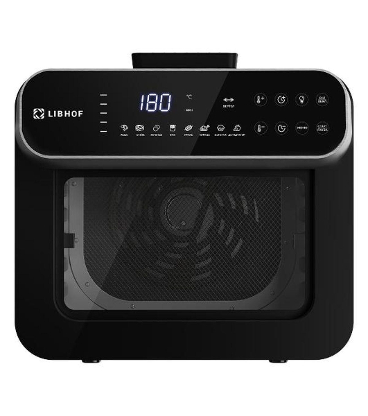 Аэрогриль Libhof AFZ-14 черный, 1600 Вт, 14 л, сенсор, 8 программ