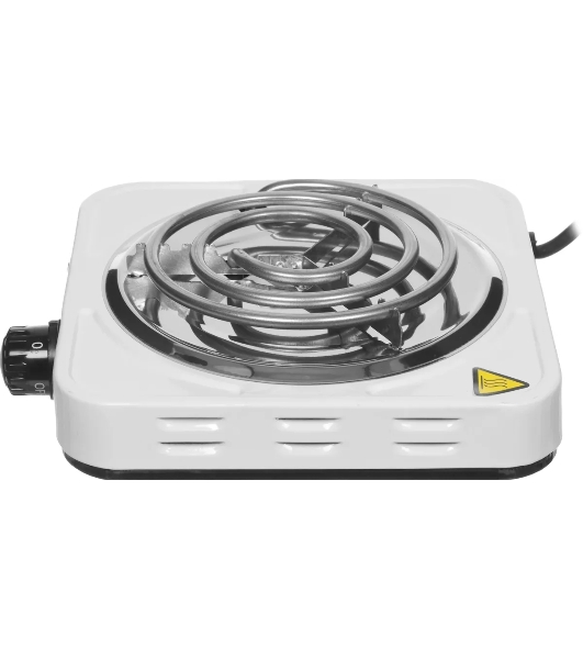 Электрическая плитка Centek CT-1508 (белый) 1конфорка ТЭН 140мм, 1000Вт, индикатор работы
