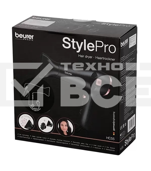 Фен Beurer HC55 2200Вт черный