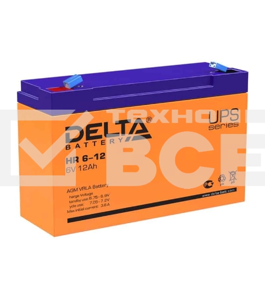 Батарея Delta HR 6-12 (6V, 12Ah)