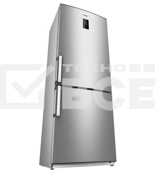 Холодильник Atlant ХМ-4524-040-ND нержавеющая сталь двухкамерный 271/100л морозилка снизу, No Frost