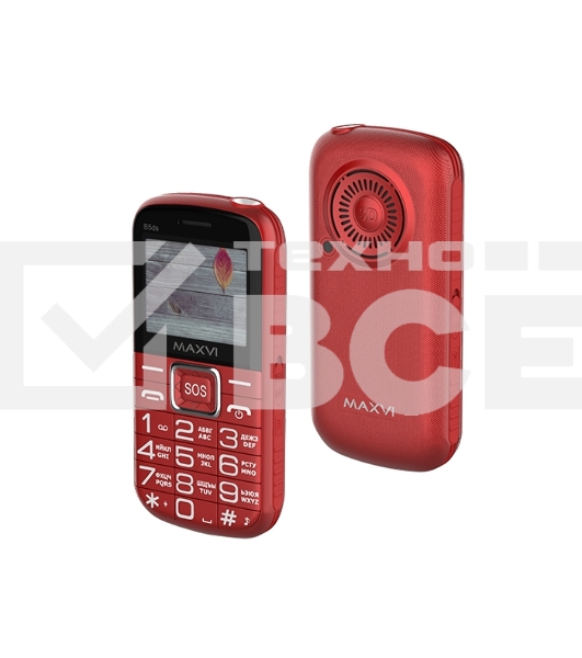 Мобильный телефон Maxvi B5ds красный